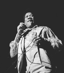 Bobby "Blue" Bland singing at the 1970 Ann Arbor Blues Festival