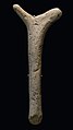 Ein Trommelschlägel aus Rengeweih, etwa 12.000 Jahre alt, in der Brillenhöhle ausgegraben