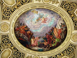 Ceiling details in the Throne Hall.