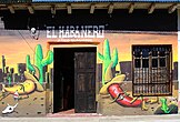 Desert themed mural