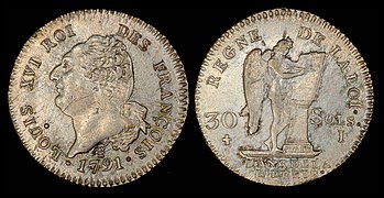 France 1791-A 30 Sols (Louis16)