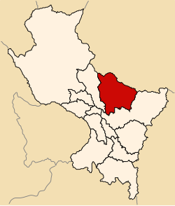 Location of Paucartambo in the Cusco Region