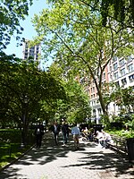 Madison Square Park, opened in 1847, was extensively renovated in 2001