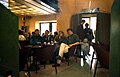 In cafe Costes, Paris with Wietske van Leeuwen, Sito Dekker & friend, 1988
