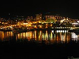 Monte-Carlo at night from the pier