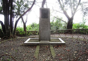 Monument to Kathleen Mary Drew-Baker in Uto, Kumamoto. Her research revived nori production in Japan.