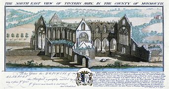 The northeast view, a print by Samuel and Nathaniel Buck, 1732