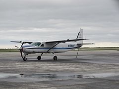 N106AN a Cessna 208 at Burke Lakefront Airport
