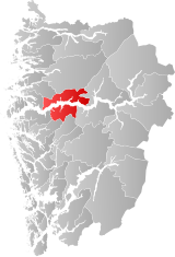 Høyanger within Vestland
