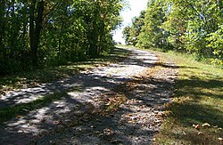 Peacock Road, an old alignment of the National Road