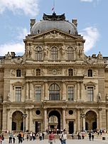 Pavillon Sully at the eastern end of the Cour Napoleon[5]