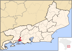 Location of Itaguaí in the state of Rio de Janeiro