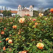 Rose garden in Mission Park.