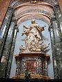Martyrdom of St. Agnes on a pyre (Sant Agnese Agone, Rome)