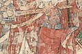 Detail of wall painting of Martydom of St Thomas Becket