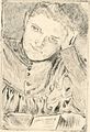 Portrait of Artist's Wife, drypoint, ca. 1905 (National Museum in Warsaw)
