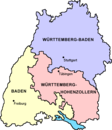 Vorgängerländer von Baden-Württemberg 1945 bis 1952