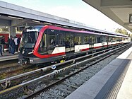 Vierteiliger Triebzug der Baureihe G1 der U-Bahn Nürnberg