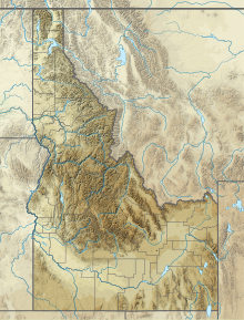 Reliefkarte: Idaho