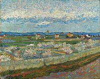 Peach Trees in Blossom April 1888 Courtauld Gallery, London (F514)