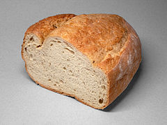 Bread made from wheat flour