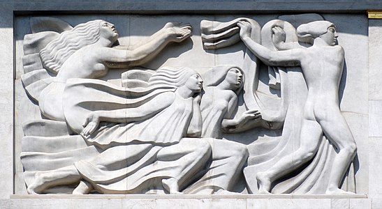 Apollo with three of the nine muses, Théâtre des Champs-Élysées (1910–12)