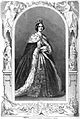 Augusta, Königin von Preußen, im Krönungsornat, 1861.