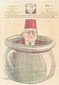 Politische Karikatur von Şakir über Ali Kemal Bey, Güleryüz (Ausgabe 35, 29. Dezember 1921).