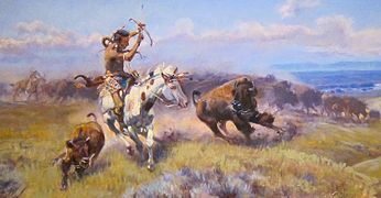 Die Prärie-Indianer waren auf den Bison spezialisierte Wildbeuter, die durch die Einführung des Pferdes auch zu den Pastoralisten gerechnet werden.