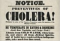 Image 18Hand bill from the New York City Board of Health, 1832. The outdated public health advice demonstrates the lack of understanding of the disease and its actual causative factors. (from History of cholera)