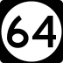 Highway 64 marker