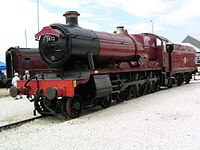 The GWR 4900 Class 5972 Olton Hall, the steam engine used in the film series as the Hogwarts Express
