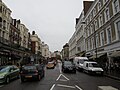 Looking north along Gloucester Road from near its intersection with Elvaston Place