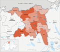 Bezirke des Kantons Aargau bis 2021