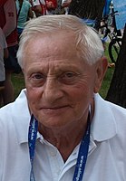 Kazimierz Zimny (hier im Jahr 2013) – über 5000 Meter EM-Zweiter 1958 und 1962 sowie Olympiadritter 1960 – wurde Achtzehnter in diesem Finale