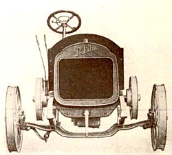 Léon Bollée 12/16 CV von 1912 (4-Zylinder-Motor), hier ohne Bereifung und ohne aufgesetzte Karosserie