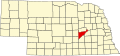 State map highlighting Merrick County