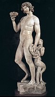 Bacchus by Michelangelo, early work (1496–1497)
