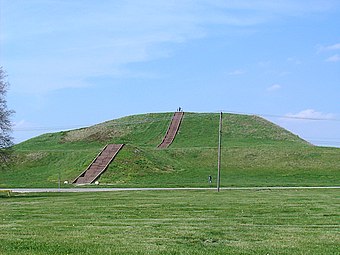 A Mississippian platform mound: Cahokia in Illinois, U.S.
