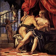 Paolo Veronese, Mars and Venus c. 1570, 47 × 47 cm