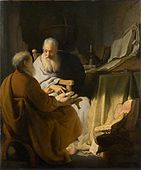 Two old men disputing (1628) at the National Gallery of Victoria in Melbourne