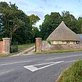 The Round Lodge gate on the southwest of the estate, by the B3075 road