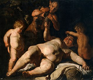 Cesare Fracanzano – Drunken Silenus, c. 1630–1635
