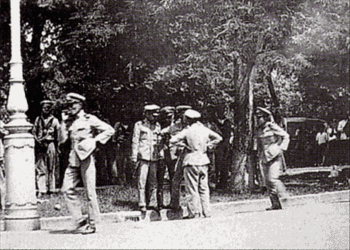 Soldaten während des Staatsstreichs am 24. Juni 1932