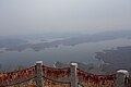 View of the vast reservoir neighboring Wunü Mountain