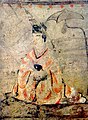 Portrait of an official wearing shenyi and jinxianguan from Dingjiazha Tomb No. 5.
