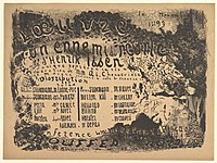 Theater program for Ibsen's An Enemy of the People at the Théâtre de l'Oeuvre, (November 1893)