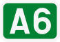A6 motorway shield}}