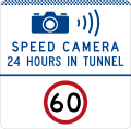 (G6-331-1) Speed Camera in Tunnel (24 Hours) (Speed Limit) (used in New South Wales)