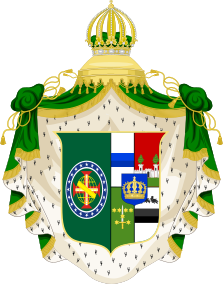 Coat of Arms of Amélie of Leuchtenberg as Empress of Brazil